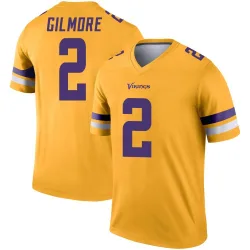 Men's Stephon Gilmore Minnesota Vikings No.2 Legend Inverted Jersey - Gold