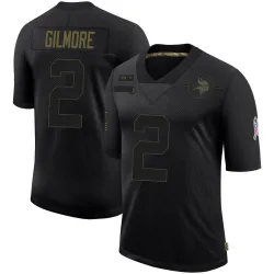Men's Stephon Gilmore Minnesota Vikings No.2 Limited 2020 Salute To Service Jersey - Black