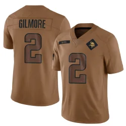 Men's Stephon Gilmore Minnesota Vikings No.2 Limited 2023 Salute To Service Jersey - Brown