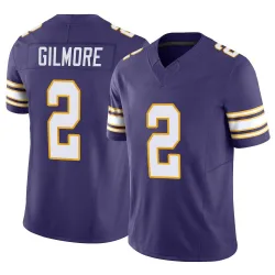 Men's Stephon Gilmore Minnesota Vikings No.2 Limited Classic Vapor F.U.S.E. Jersey - Purple