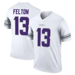 Men's Tai Felton Minnesota Vikings No.13 Legend Alternate Jersey - White
