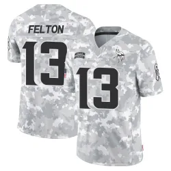 Men's Tai Felton Minnesota Vikings No.13 Limited 2024 Salute to Service Jersey - Arctic Camo