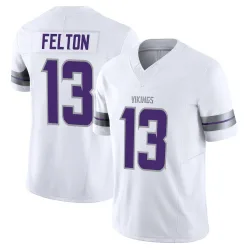 Men's Tai Felton Minnesota Vikings No.13 Limited Alternate Vapor F.U.S.E. Jersey - White