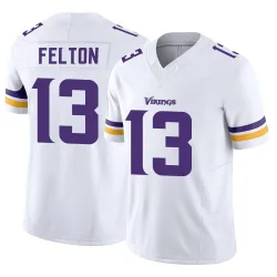 Men's Tai Felton Minnesota Vikings No.13 Limited Vapor F.U.S.E. Jersey - White