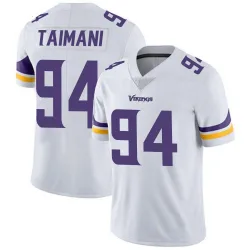 Men's Taki Taimani Minnesota Vikings No.94 Limited Vapor Untouchable Jersey - White