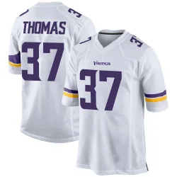 Men's Tavierre Thomas Minnesota Vikings No.37 Game Jersey - White