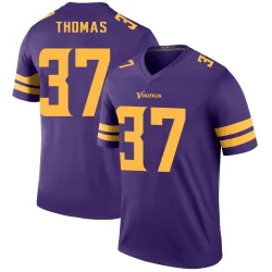 Men's Tavierre Thomas Minnesota Vikings No.37 Legend Color Rush Jersey - Purple