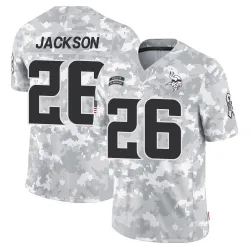 Men's Theo Jackson Minnesota Vikings No.26 Limited 2024 Salute to Service Jersey - Arctic Camo