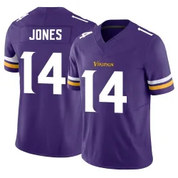 Men's Tim Jones Minnesota Vikings No.14 Limited Vapor F.U.S.E. Jersey - Purple