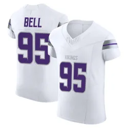 Men's Travis Bell Minnesota Vikings No.95 Elite Alternate Vapor F.U.S.E. Jersey - White