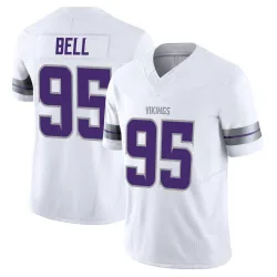Men's Travis Bell Minnesota Vikings No.95 Limited Alternate Vapor F.U.S.E. Jersey - White