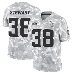 Men's Tre Stewart Minnesota Vikings No.38 Limited 2024 Salute to Service Jersey - Arctic Camo
