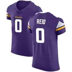 Men's Trevor Reid Minnesota Vikings No.0 Elite Team Color Vapor Untouchable Jersey - Purple