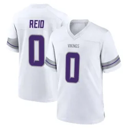 Men's Trevor Reid Minnesota Vikings No.0 Game Alternate Jersey - White
