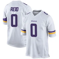 Men's Trevor Reid Minnesota Vikings No.0 Game Jersey - White