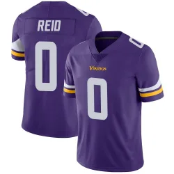 Men's Trevor Reid Minnesota Vikings No.0 Limited Team Color Vapor Untouchable Jersey - Purple