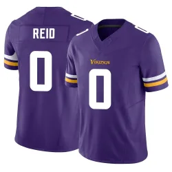 Men's Trevor Reid Minnesota Vikings No.0 Limited Vapor F.U.S.E. Jersey - Purple