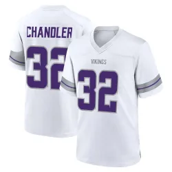 Men's Ty Chandler Minnesota Vikings No.32 Game Alternate Jersey - White
