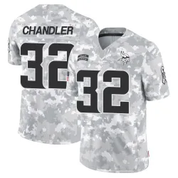 Men's Ty Chandler Minnesota Vikings No.32 Limited 2024 Salute to Service Jersey - Arctic Camo