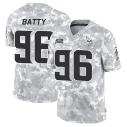 Men's Tyler Batty Minnesota Vikings No.96 Limited 2024 Salute to Service Jersey - Arctic Camo