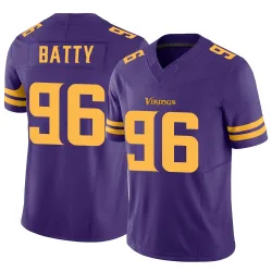 Men's Tyler Batty Minnesota Vikings No.96 Limited Alternate Vapor F.U.S.E. Jersey - Purple