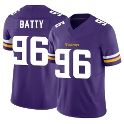 Men's Tyler Batty Minnesota Vikings No.96 Limited Vapor F.U.S.E. Jersey - Purple