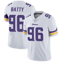 Men's Tyler Batty Minnesota Vikings No.96 Limited Vapor Untouchable Jersey - White