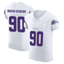 Men's Tyrion Ingram-Dawkins Minnesota Vikings No.90 Elite Alternate Vapor F.U.S.E. Jersey - White