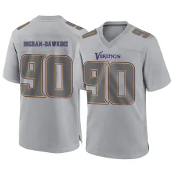Men's Tyrion Ingram-Dawkins Minnesota Vikings No.90 Game Atmosphere Fashion Jersey - Gray