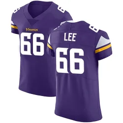 Men's Vershon Lee Minnesota Vikings No.66 Elite Team Color Vapor Untouchable Jersey - Purple