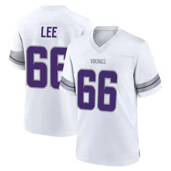 Men's Vershon Lee Minnesota Vikings No.66 Game Alternate Jersey - White