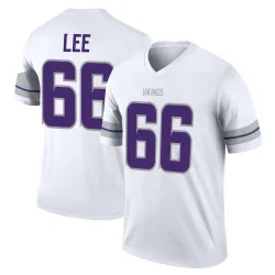 Men's Vershon Lee Minnesota Vikings No.66 Legend Alternate Jersey - White