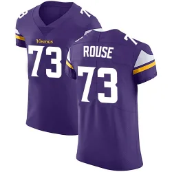 Men's Walter Rouse Minnesota Vikings No.73 Elite Team Color Vapor Untouchable Jersey - Purple