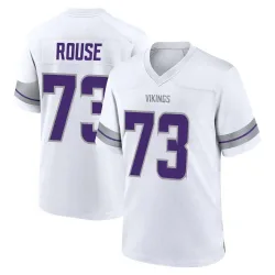 Men's Walter Rouse Minnesota Vikings No.73 Game Alternate Jersey - White