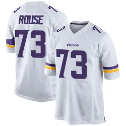 Men's Walter Rouse Minnesota Vikings No.73 Game Jersey - White