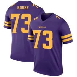 Men's Walter Rouse Minnesota Vikings No.73 Legend Color Rush Jersey - Purple