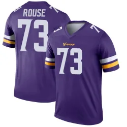 Men's Walter Rouse Minnesota Vikings No.73 Legend Jersey - Purple