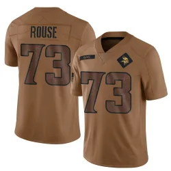 Men's Walter Rouse Minnesota Vikings No.73 Limited 2023 Salute To Service Jersey - Brown