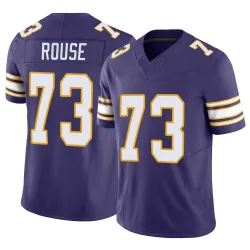 Men's Walter Rouse Minnesota Vikings No.73 Limited Classic Vapor F.U.S.E. Jersey - Purple