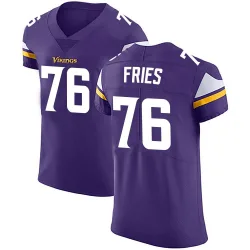 Men's Will Fries Minnesota Vikings No.76 Elite Team Color Vapor Untouchable Jersey - Purple