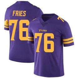 Men's Will Fries Minnesota Vikings No.76 Limited Color Rush Jersey - Purple