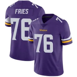 Men's Will Fries Minnesota Vikings No.76 Limited Team Color Vapor Untouchable Jersey - Purple