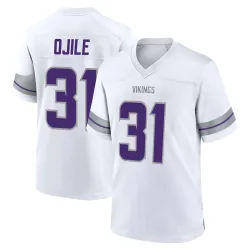 Men's Zach Ojile Minnesota Vikings No.31 Game Alternate Jersey - White