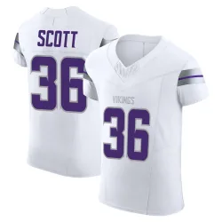 Men's Zavier Scott Minnesota Vikings No.36 Elite Alternate Vapor F.U.S.E. Jersey - White