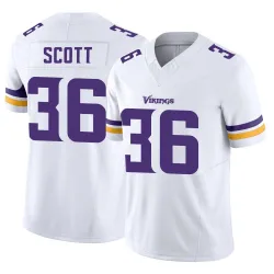 Men's Zavier Scott Minnesota Vikings No.36 Limited Vapor F.U.S.E. Jersey - White