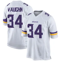 Men's Zemaiah Vaughn Minnesota Vikings No.34 Game Jersey - White