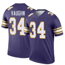 Men's Zemaiah Vaughn Minnesota Vikings No.34 Legend Classic Jersey - Purple