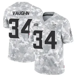 Men's Zemaiah Vaughn Minnesota Vikings No.34 Limited 2024 Salute to Service Jersey - Arctic Camo