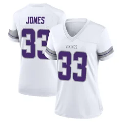 Women's Aaron Jones Minnesota Vikings No.33 Game Alternate Jersey - White