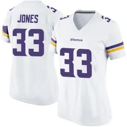 Women's Aaron Jones Minnesota Vikings No.33 Game Jersey - White